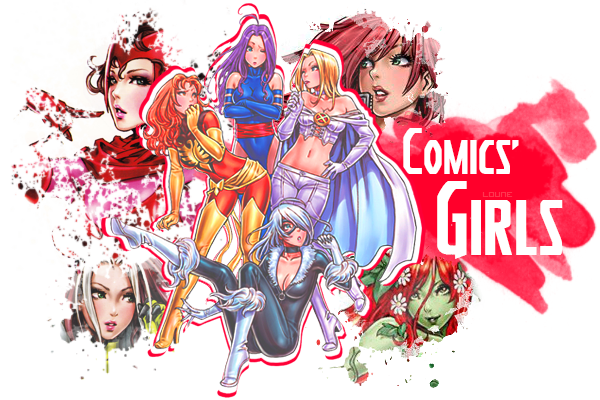 Grand format Comics' Girls par Lou Ballangé